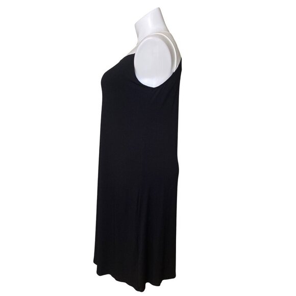 Eileen Fisher Firefly Viscose Jersey Dress w/ Back Cutout, Women's Size L - Picture 8 of 12